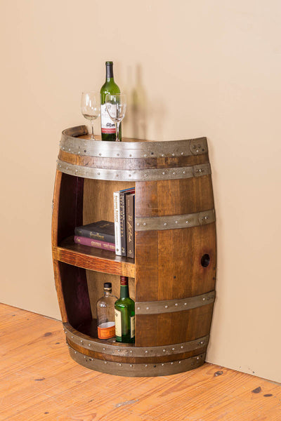 Napa East Half Barrel Open Front with Shelf