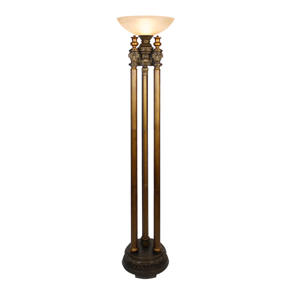 Dimond Lighting Athena Torchiere in Athena Bronze Floor Lamps, Dimond Lighting, - Modish Store