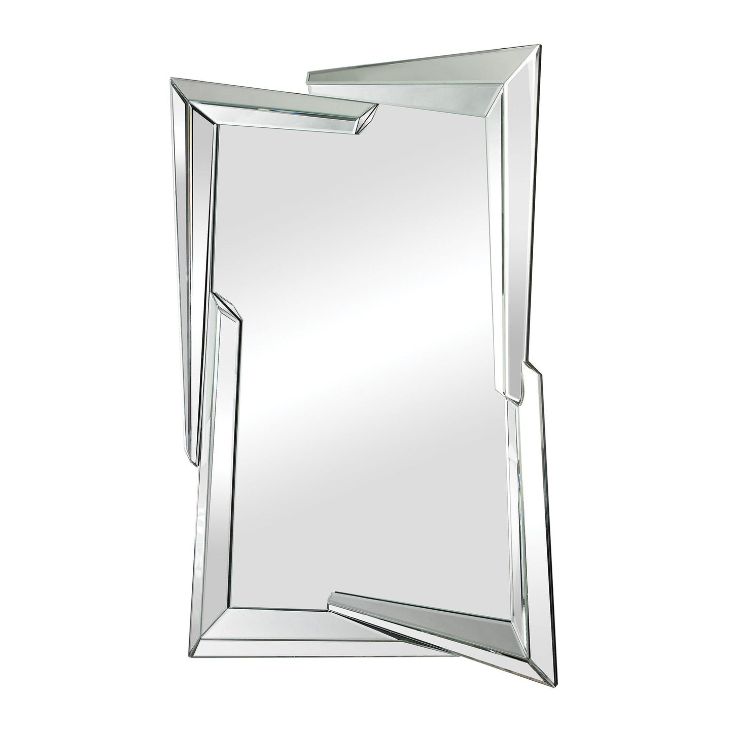 Sterling Industries Juxtaposed Angles Beveled Edge Mirror | Modishstore | Mirrors
