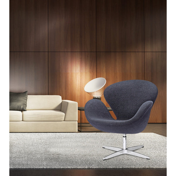 Fine Mod Imports Swan Chair Fabric | Accent Chairs | Modishstore