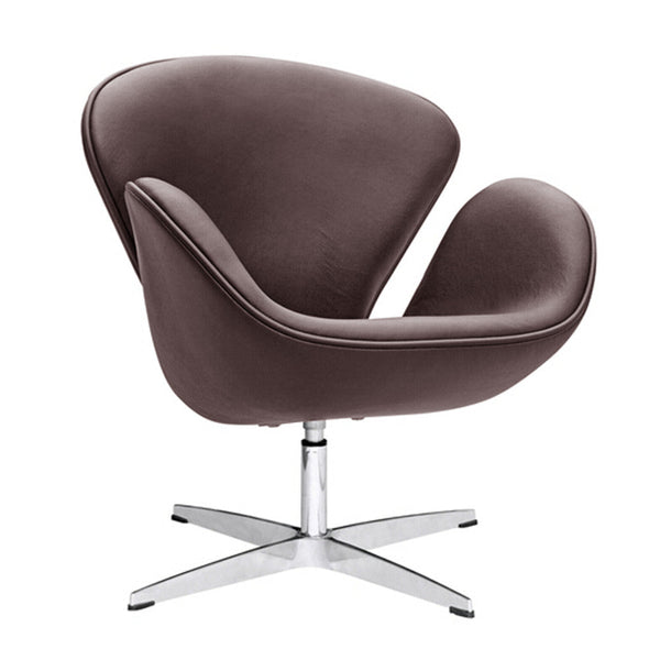 Fine Mod Imports Swan Chair Leather | Accent Chairs | Modishstore-3
