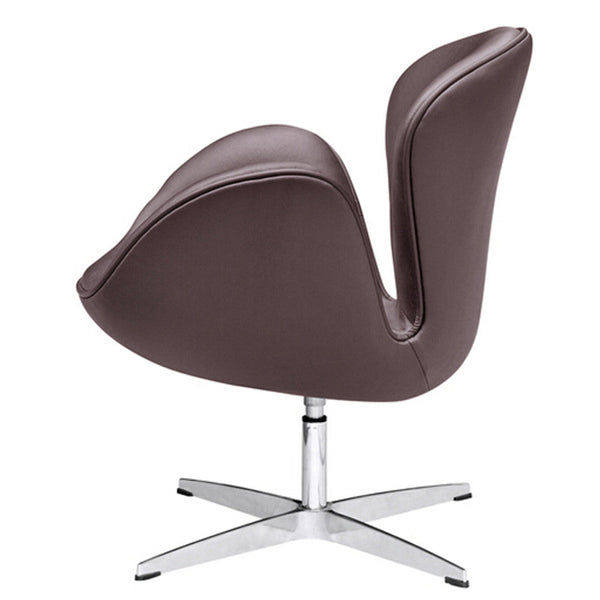 Fine Mod Imports Swan Chair Leather | Accent Chairs | Modishstore-9