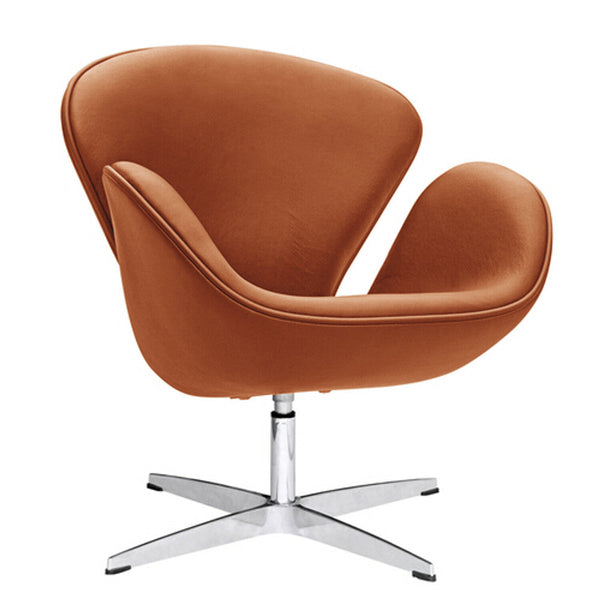 Fine Mod Imports Swan Chair Leather | Accent Chairs | Modishstore-4