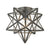 Sterling Industries Sirius Oiled Bronze 10-Inch Metal Flush Mount with Clear Glass | Modishstore | Ceiling Lamps