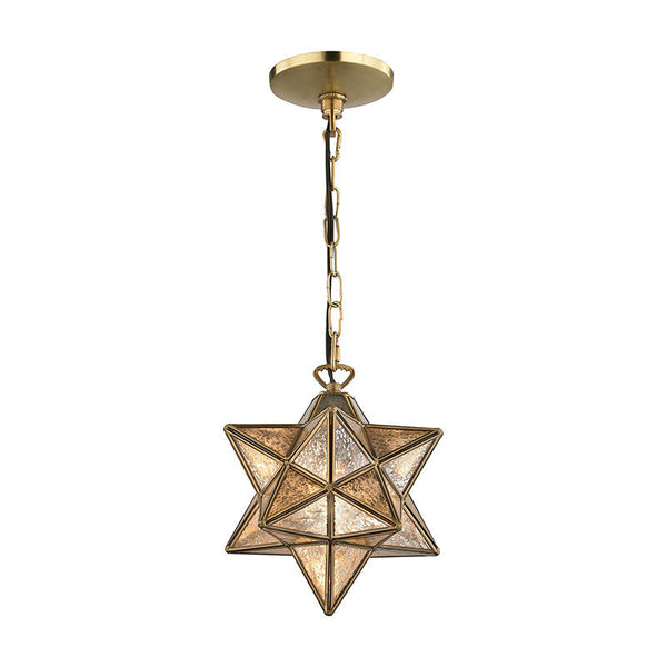 Sterling Industries Moravian Star Pendant - Gold | Modishstore | Pendant Lamps