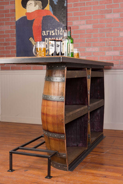 Napa East Double Wine Barrel Bar