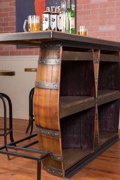 Napa East Double Wine Barrel Bar
