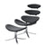 Fine Mod Imports Crono Chair and Ottoman | Lounge Chairs | Modishstore-9