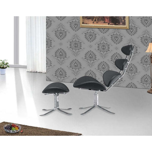 Fine Mod Imports Crono Chair and Ottoman | Lounge Chairs | Modishstore