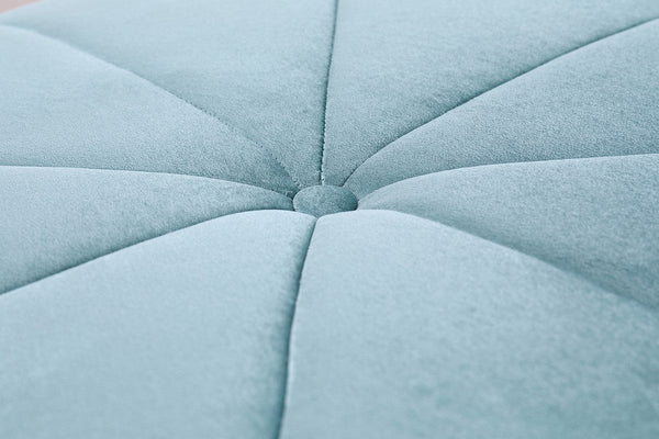 Vig Furniture Divani Casa Colette Modern Blue Velvet Star Ottoman | Modishstore | Ottomans-2