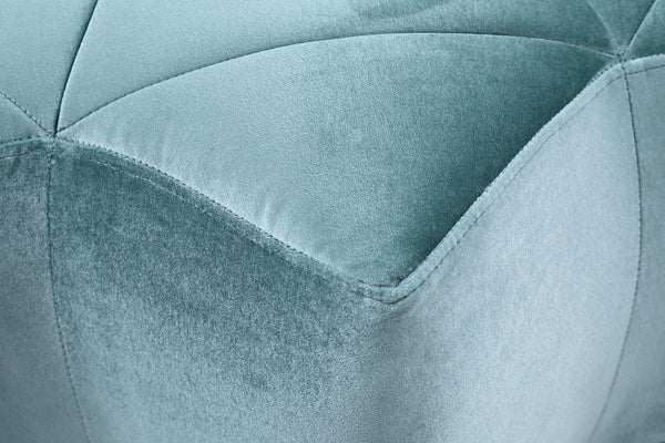 Vig Furniture Divani Casa Colette Modern Blue Velvet Star Ottoman | Modishstore | Ottomans-4