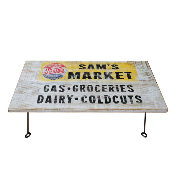 Napa East Vintage Store Sign Coffee Table