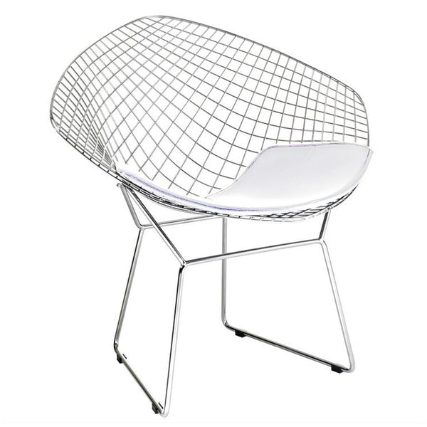 Fine Mod Imports Wire Diamond Chair | Accent Chairs | Modishstore-3