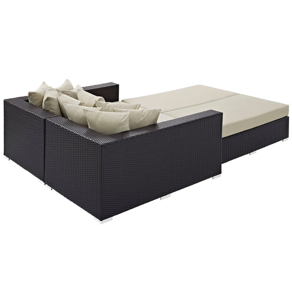 Modway Convene 4 Piece Outdoor Patio Daybed | Outdoor Patio Daybed | Modishstore-2