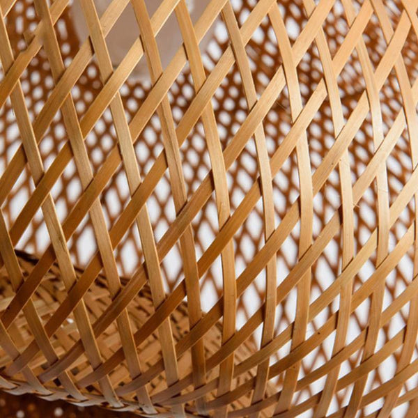 Hand Bamboo Gourd Shade Pendant Light Fixture Asian Ceiling Lamp-2