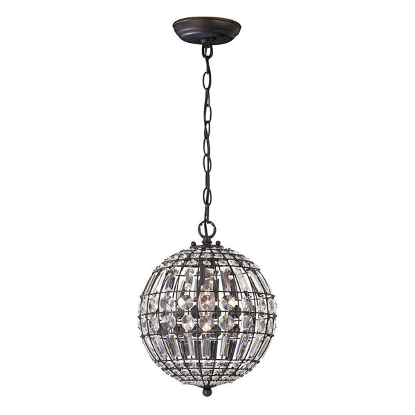 Sterling Industries Round Crystal Mini Pendant | Modishstore | Pendant Lamps