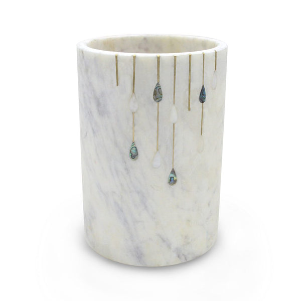 A&B Home Elegant White Marble Wine Cooler