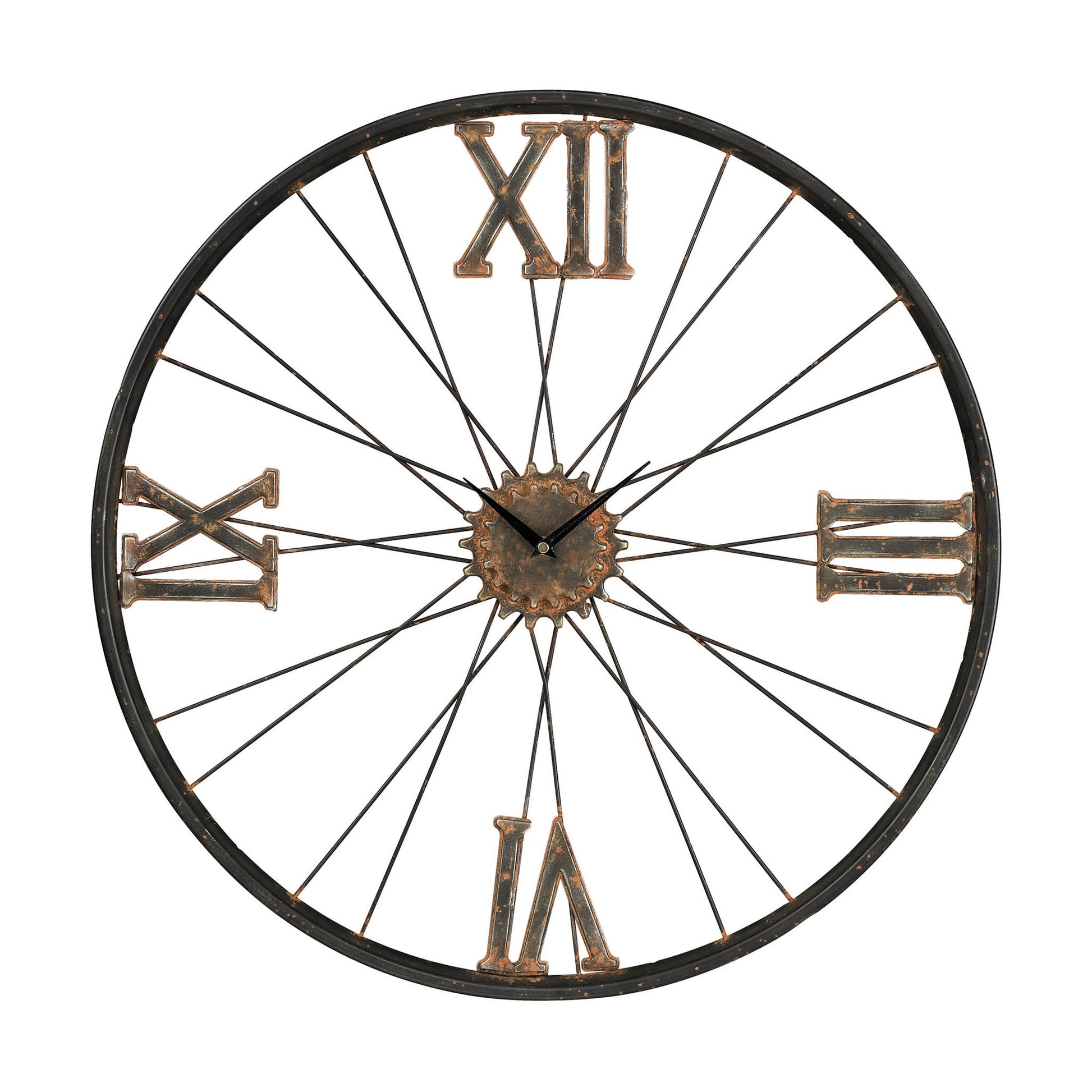 Sterling Industries Iron Wall Clock | Modishstore | Clocks