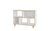 Manhattan Comfort Minetta 5-Shelf Mid Century Low Bookcase | Bookcases | Modishstore-2