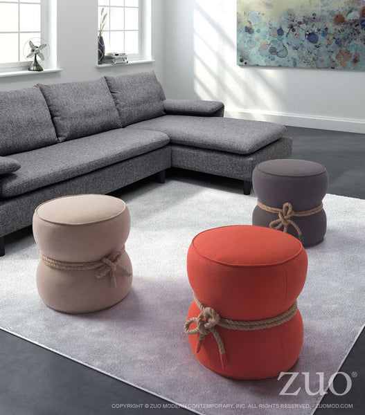 Zuo Tubby Ottoman | Ottomans | Modishstore