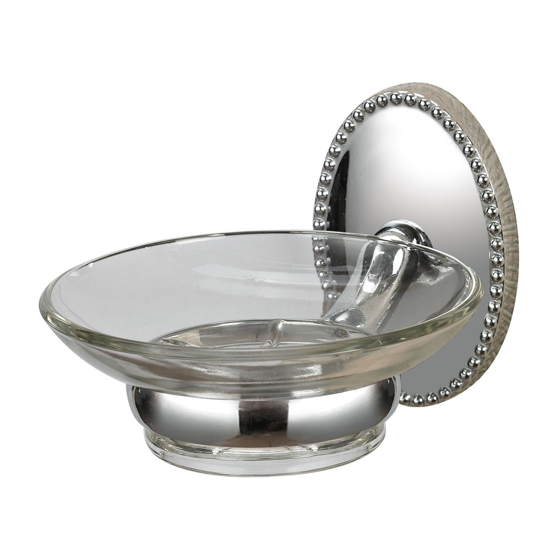 ELK Lighting Soap Dish Holder In Chrome _ Glass Bathroom Accessories, ELK Lighting, - Modish Store | Modishstore | Bathroom Accessories