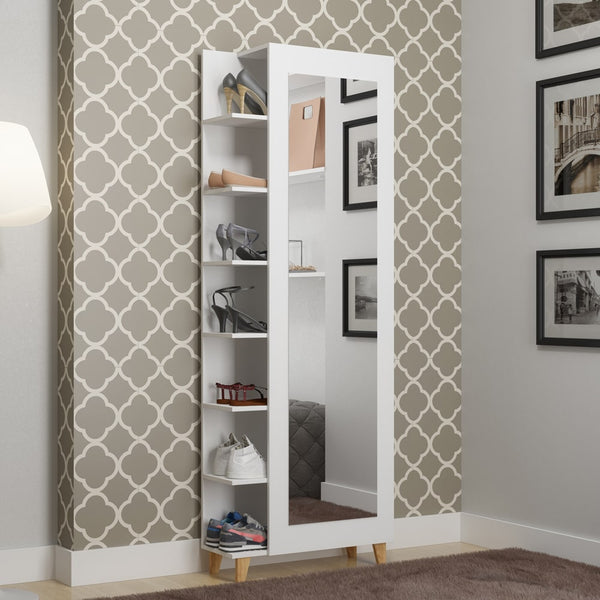 Manhattan Comfort Minetta 14-Pair Mid Century Shoe Closet | Closets | Modishstore