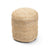 Round Braided Hemp Pouf by GO Home