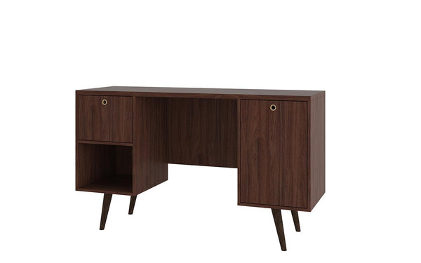 Manhattan Comfort Edgar 1-Drawer Mid Century Office Desk | Desks | Modishstore-6