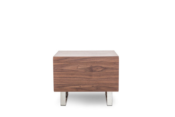 Vig Furniture Modrest Avis Modern Walnut End Table | Modishstore | End Tables-2