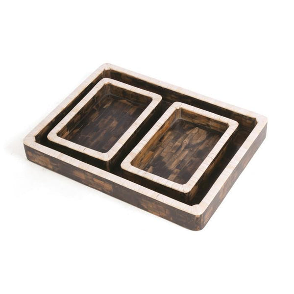 Set Of Three Stansfield Trays by GO Home