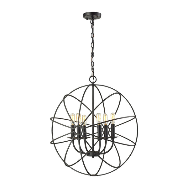 ELK Lighting Yardley 6 Light Chandelier | Modishstore | Chandeliers