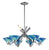 ELK Lighting Refraction Carribean Glass Chandelier - 1475/76CAR | Modishstore | Chandeliers