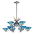 ELK Lighting Refraction Carribean Glass Chandelier -  1475/76CAR-2