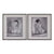 Sterling Industries Figure In Black And White I And Ii - Fine Art Print Under Glass 
 | Modishstore | Wall Art