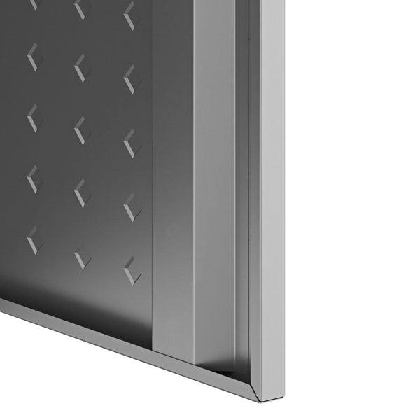 Manhattan Comfort 3-Piece Fortress Mobile Space-Saving Steel Garage Cabinet and Worktable 2.0 in Grey | Drawers | Modishstore-13