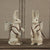HomArt Mr. Hamilton - Cast Iron - Antique White - Set of 2 - Feature Image | Modishstore | Animals & Pets