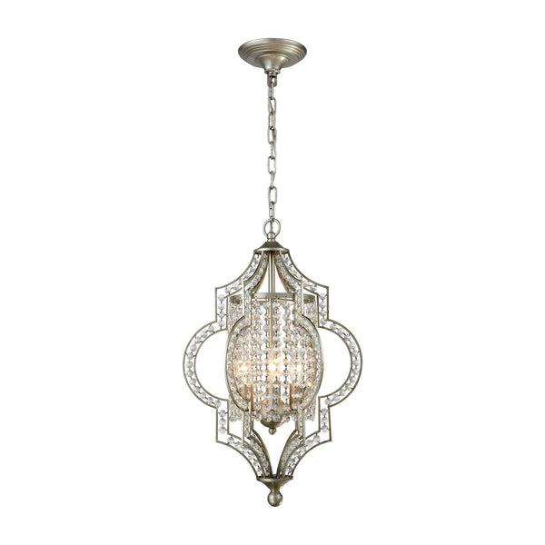 ELK Lighting Gabrielle 3 Light Chandelier In Aged Silver - 16270/3 | Modishstore | Chandeliers
