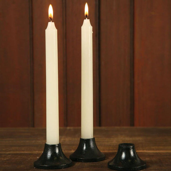 HomArt Brooks Taper Holder - Black - Set of 6 - Feature Image | Modishstore | Candle Holders