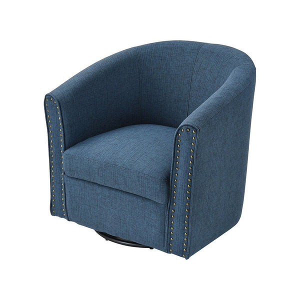 Stein World Avalor Navy Linen Chair | Modishstore | Armchairs