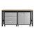 Manhattan Comfort 3-Piece Fortress Mobile Space-Saving Steel Garage Cabinet and Worktable 3.0 in Grey | Drawers | Modishstore