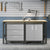 Manhattan Comfort 3-Piece Fortress Mobile Space-Saving Steel Garage Cabinet and Worktable 3.0 in Grey | Drawers | Modishstore-14