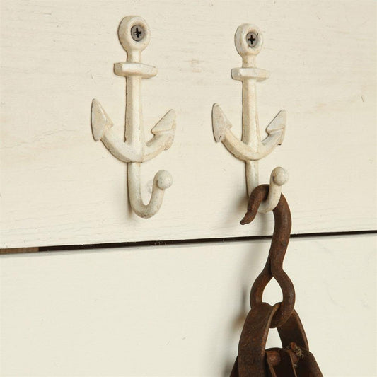 HomArt Anchor Wall Hook - Set of 6 | Modishstore | Hooks & Racks