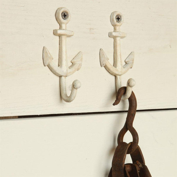 HomArt Anchor Wall Hook - Set of 6 | Modishstore | Hooks & Racks
