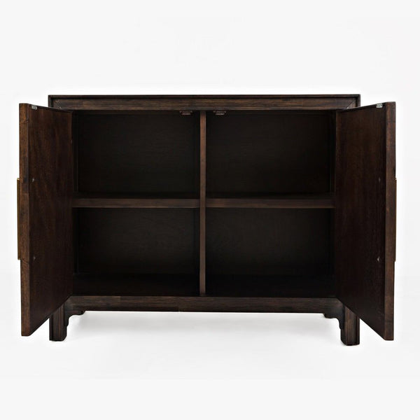 Jofran Gramercy Dark Chevron 2 Door Accent Cabinet