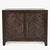 Jofran Gramercy Dark Chevron 2 Door Accent Cabinet