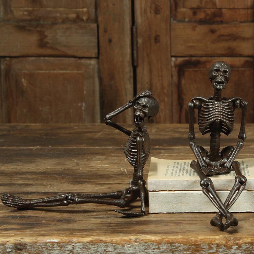 HomArt Articulated Skeleton - Cast Iron - Natural - Feature Image | Modishstore | Home Accents