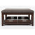 Jofran Twin Cities Ottoman Cocktail Table