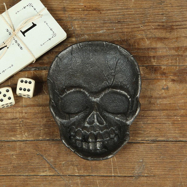 HomArt Skull Cast Iron Dish - Natural - Set of 6 - Feature Image | Modishstore | Decorative Trays & Dishes