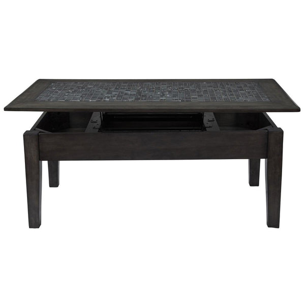 Jofran Grey Mosaic Lift Top Cocktail Table