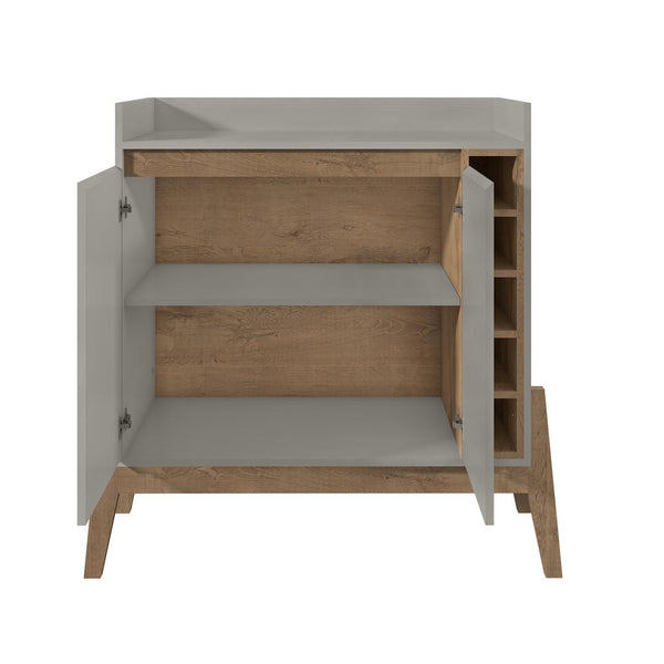 Manhattan Comfort Essence 5-Bottle Wine Buffet Stand | Sideboards | Modishstore-3